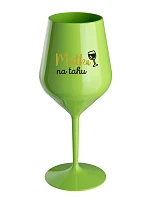 MATKA NA TAHU - zelená nerozbitná sklenice na víno 470 ml MATKA NA TAHU - zelená nerozbitná sklenice na víno 470 ml