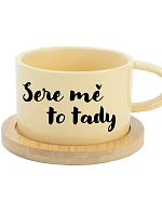SERE MĚ TO TADY - žlutý hrníček makronka 200 ml