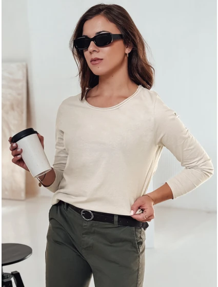 Dámská halenka s přívěskem béžová Dstreet model 21982009 - FashionStreet