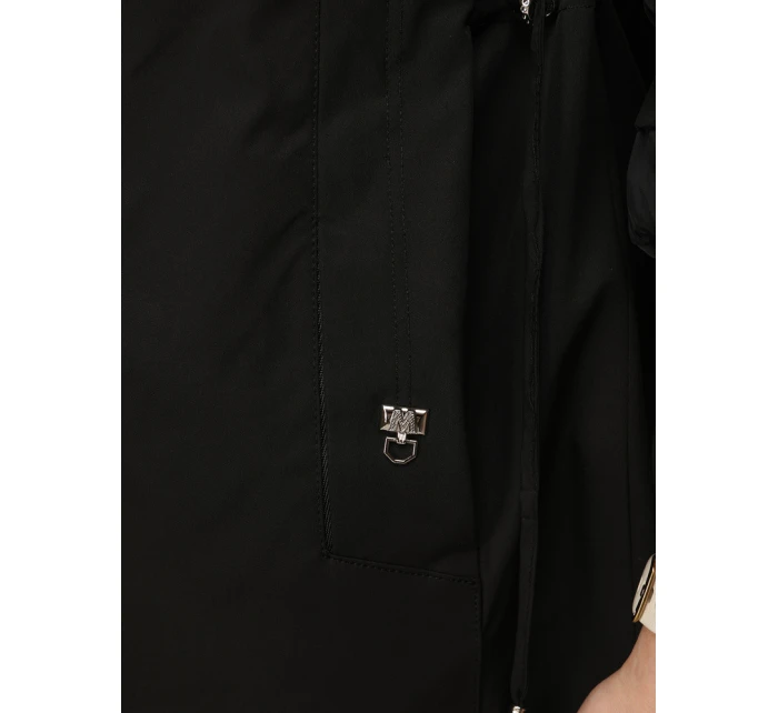 Dámská přechodná bunda s kapucí černá FashionStreet TY5626