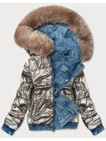 Světle oboustranná džínová bunda pro přechodné období model 16279951 - S'WEST Světle oboustranná džínová bunda pro přechodné období model 16279951 - S'WEST