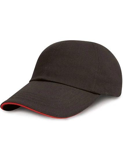 Result Headwear RC 024XP 6 panelová nízkoprofilová sandwich kšiltovka 28.24XP black/red Result Headwear RC 024XP 6 panelová nízkoprofilová sandwich kšiltovka 28.24XP black/red