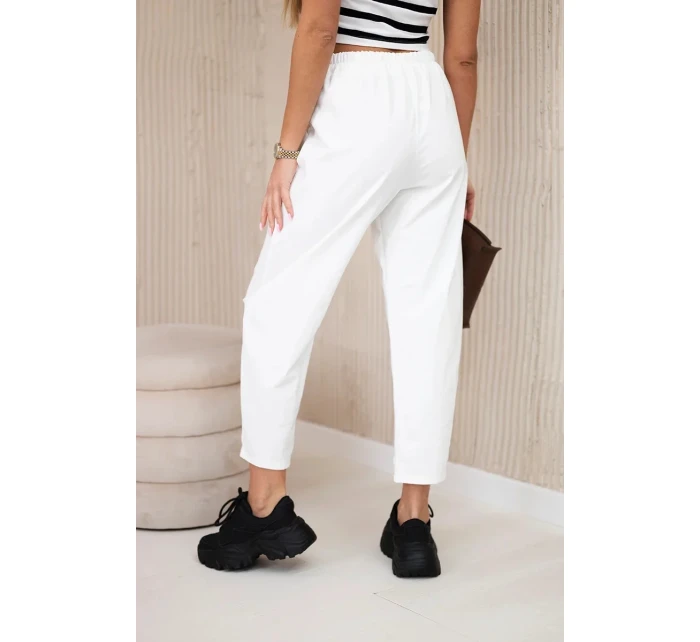 Kalhoty s kapsami Summer Punto ecru