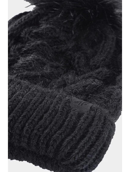 Dívčí zimní čepice model 21678397 černá - 4F