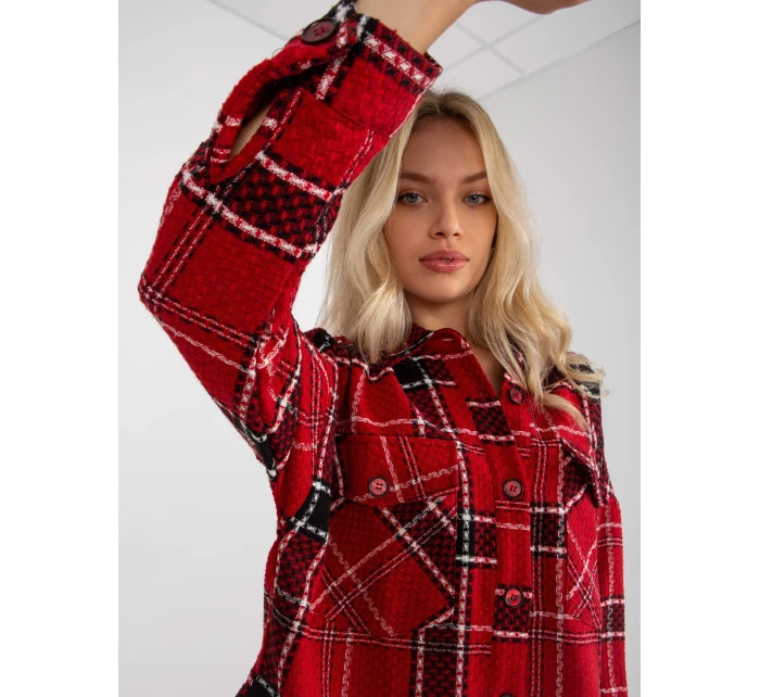 Košile DN KS 3997.08 černá a červená