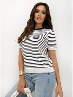 Sweter IR SW model 22284413 biało granatowy - FPrice Sweter IR SW model 22284413 biało granatowy - FPrice