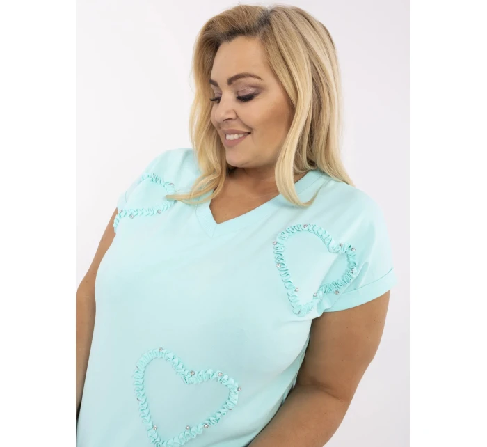 Bluzka RV BZ model 21072731 mietowy - FPrice Bluzka RV BZ model 21072731 mietowy - FPrice