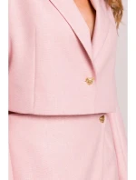 M853 Oříznuté sako - broskvové