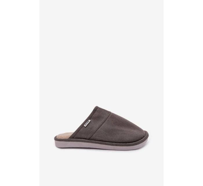 Pánské nazouváky Selomir – tmavě šedé