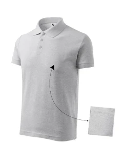 Cotton polokošile pánská světle šedý melír