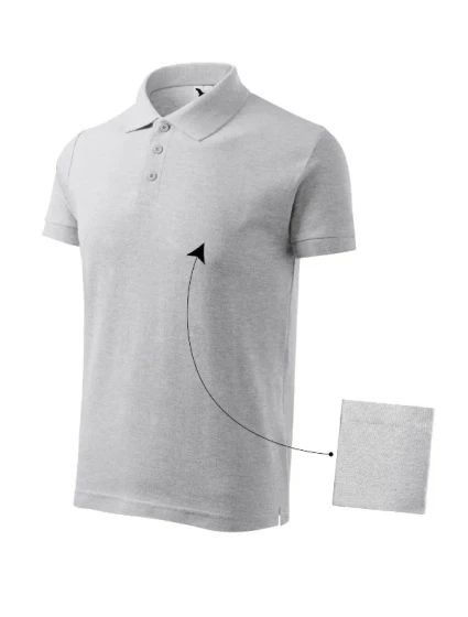 Cotton polokošile pánská světle šedý melír Cotton polokošile pánská světle šedý melír