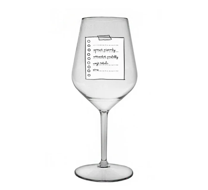 Personalizovaná nerozbitná sklenice 470 ml - TO DO LIST 