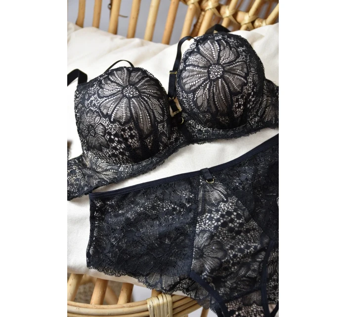 PUSH PODPRSENKA JULIA 19167 ČERNÁ BÉŽOVÁ