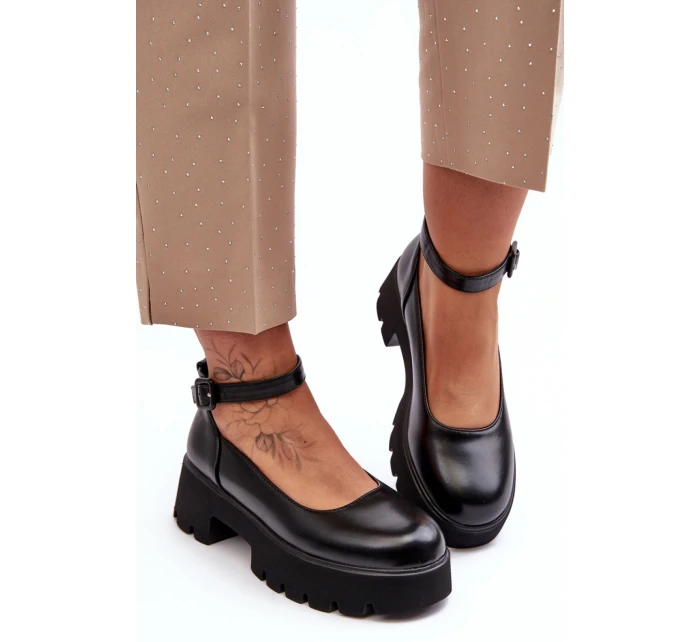 Polobotky na podpatku model 188509 Step in style Polobotky na podpatku model 188509 Step in style