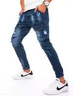 Pánské džínové tepláky cargo modré FashionStreet UX3271