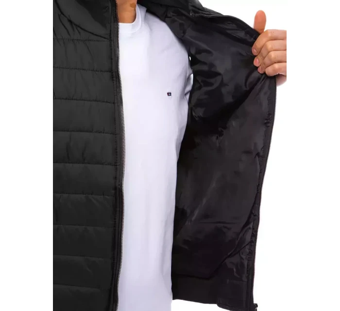 Pánská prošívaná vesta černá Dstreet TX4234 Pánská prošívaná vesta černá Dstreet TX4234