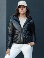 Dámská přechodná bunda s kapucí ARON černá FashionStreet TY4412