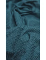 dámské vaflové pončo Saimaa s kapucí Teal dámské vaflové pončo Saimaa s kapucí Teal