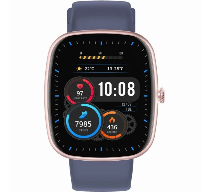 Dámské chytré hodinky GRAVITY GT18-3 Pink Silicone Strap + Navy Blue Strap Dámské chytré hodinky GRAVITY GT18-3 Pink Silicone Strap + Navy Blue Strap