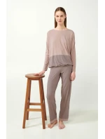 Žebrované dámské pyžamo model 20515846 - Vamp