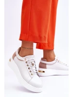 Dámská kožená sportovní obuv na platformě model 21613279 - Boto Dámská kožená sportovní obuv na platformě model 21613279 - Boto