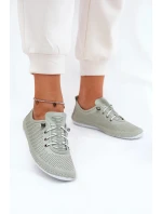 Dámské polobotky z přírodní kůže Artiker – světle zelené