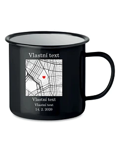 Personalizovaný retro plecháček s mapou