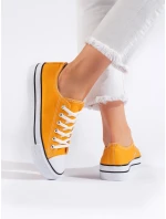 Trendy tenisky žluté dámské bez podpatku Trendy tenisky žluté dámské bez podpatku