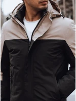 Pánská zimní bunda s kapucí černá FashionStreet TX4899 Pánská zimní bunda s kapucí černá FashionStreet TX4899