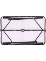 Skládací kempingový turistický stůl 90x60x70 cm a 2 lavice 87x23x39 cm Dřevo