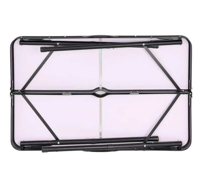 Skládací kempingový turistický stůl 90x60x70 cm a 2 lavice 87x23x39 cm Dřevo