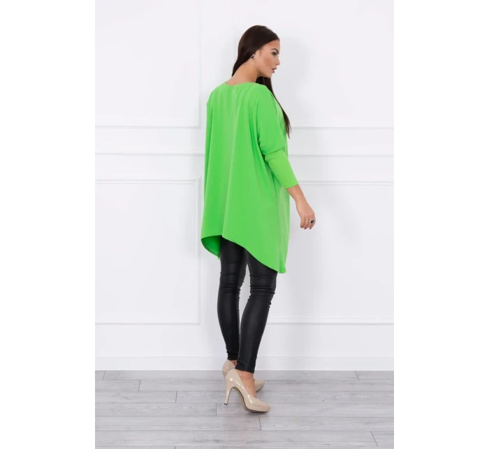 Oversize halenka světle zelená