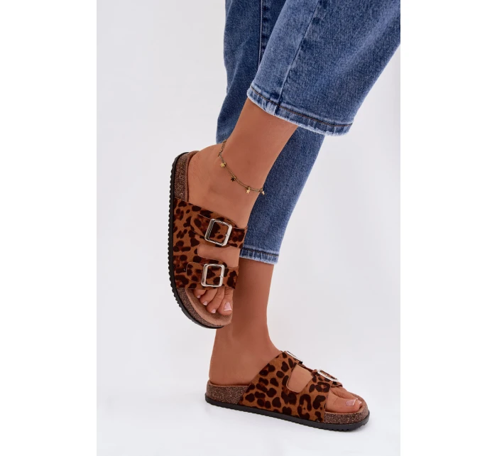 Dámské pantofle s pásky Panterka model 21908434 - Boto