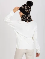 Dámská čepice AT CZ CM 317 černá a béžová