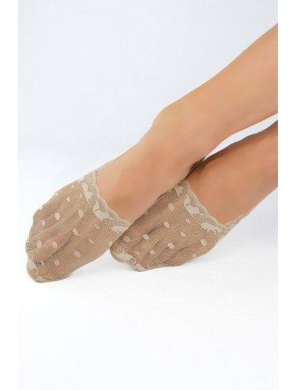 Dámské ponožky ťapky - krajkové SN030