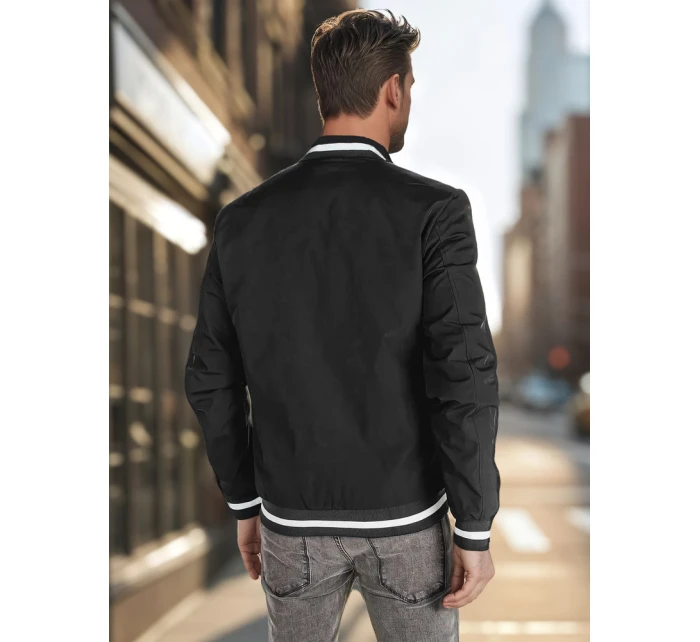 Pánská přechodná bunda bomber černá model 21986325 - Dstreet