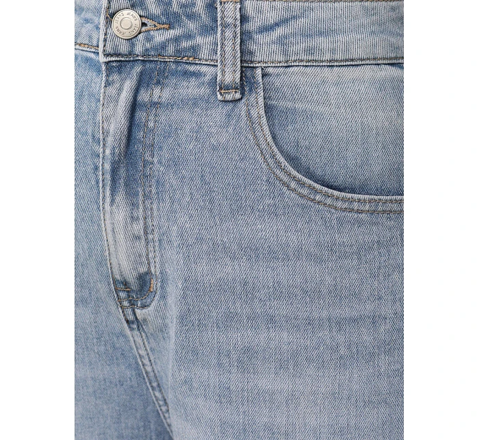 Dámské baggy džíny s vysokým pasem světle modré FashionStreet UY2934