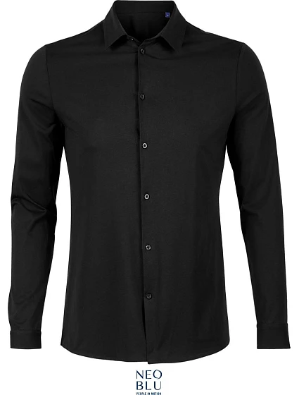 NEOBLU Balthazar Men Košile s dlouhým rukávem 24.3198 deep black NEOBLU Balthazar Men Košile s dlouhým rukávem 24.3198 deep black