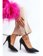 Lodičky zdobené flitry Černé model 21644908 - Boto