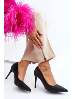 Lodičky zdobené flitry Černé model 21644908 - Boto