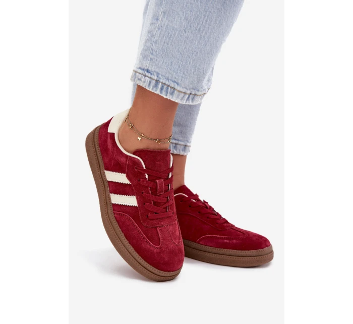 Dámské semišové tenisky na platformě bordové model 21708116 - EVENTO Dámské semišové tenisky na platformě bordové model 21708116 - EVENTO