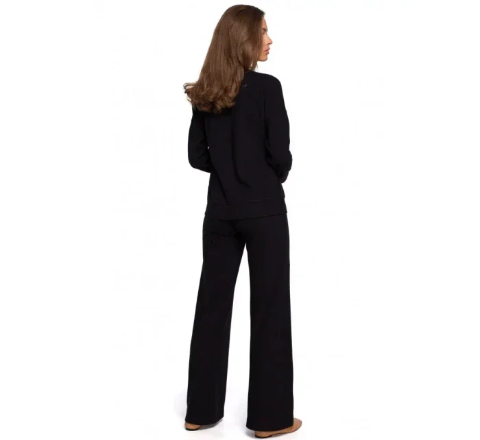 Dámské pletené kalhoty S249 černé - Stylove Dámské pletené kalhoty S249 černé - Stylove