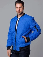 Pánský prošívaný bomber tmavě modrý (MY01-7)