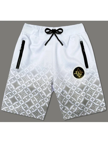 Bílé pánské kraťasy s potiskem model 18436087 - J.STYLE