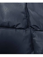 Tmavě modrá zimní bunda s límcem model 21246091 - LHD Tmavě modrá zimní bunda s límcem model 21246091 - LHD