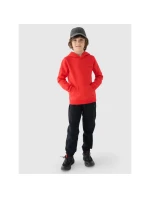 Chlapecká nepruhovaná mikina s kapucí 4F Junior 4FJWMM00TSWSM1292-70S