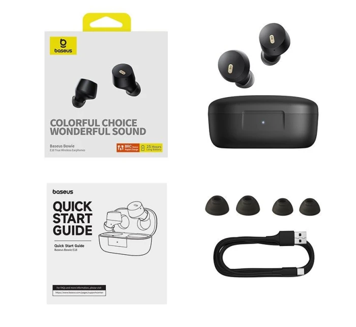 Bezdrátová sluchátka Baseus  (černá) model 21862200