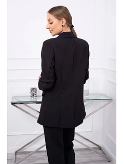 Elegantní souprava saka a kalhot černé barvy