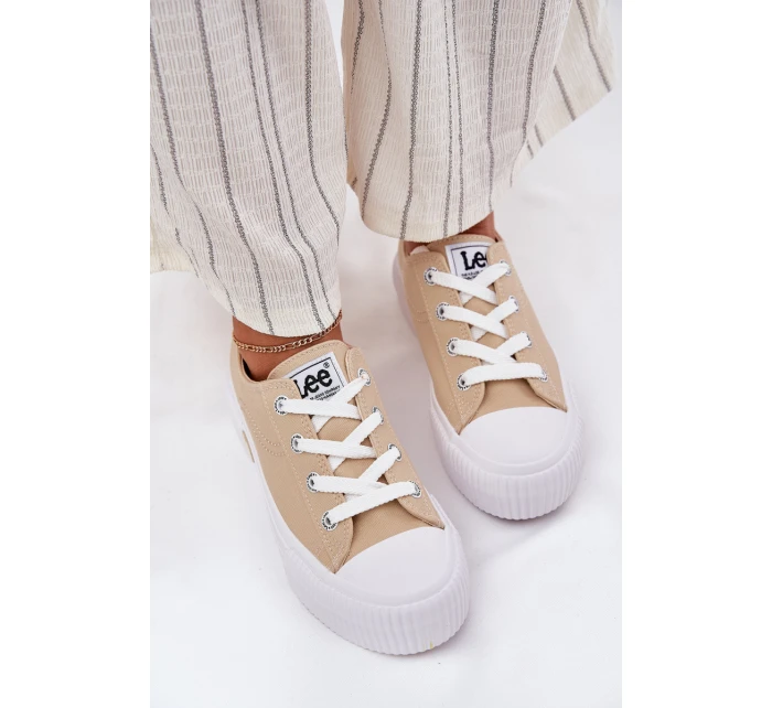 Dámské tenisky na platformě Béžové ISLA C WOMEN LOW model 21695913 - Lee