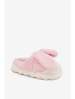 Kožešinové dámské pantofle růžové model 21772462 - Boto Kožešinové dámské pantofle růžové model 21772462 - Boto